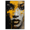 Xxl Wandbild Frau Mit Goldfarbe Hochformat Produktvorschau Frontal