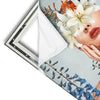 Xxl Wandbild Frauenportrait Mit Blumen Hochformat Materialvorschau