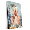 Xxl Wandbild Frauenportrait Mit Blumen Hochformat Produktvorschau Seitlich