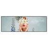 Xxl Wandbild Frauenportrait Mit Blumen Panorama Produktvorschau Frontal