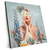 Xxl Wandbild Frauenportrait Mit Blumen Quadrat Produktvorschau Seitlich