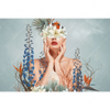 Xxl Wandbild Frauenportrait Mit Blumen Querformat Motivvorschau