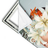 Xxl Wandbild Frauenportrait Mit Blumen Schmal Materialvorschau