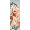 Xxl Wandbild Frauenportrait Mit Blumen Schmal Motivvorschau