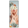 Xxl Wandbild Frauenportrait Mit Blumen Schmal Produktvorschau Frontal