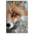 Xxl Wandbild Friedlicher Fuchs Und Blumen Hochformat Produktvorschau Frontal