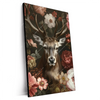 Xxl Wandbild Friedlicher Hirsch Und Blueten Hochformat Produktvorschau Seitlich