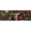 Xxl Wandbild Friedlicher Hirsch Und Blueten Panorama Motivvorschau