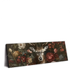 Xxl Wandbild Friedlicher Hirsch Und Blueten Panorama Produktvorschau Seitlich