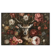 Xxl Wandbild Friedlicher Hirsch Und Blueten Querformat Produktvorschau Frontal