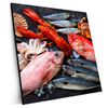 Xxl Wandbild Frischer Fisch Und Meeresfruechte Quadrat Produktvorschau Seitlich