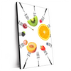 Xxl Wandbild Fruechte Auf Gabeln Hochformat Produktvorschau Seitlich