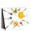 Xxl Wandbild Fruechte Auf Gabeln Querformat Produktvorschau Seitlich