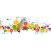 Xxl Wandbild Fruechte In Spritzwasser Panorama Motivvorschau