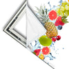 Xxl Wandbild Fruechte In Spritzwasser Quadrat Materialvorschau