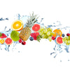 Xxl Wandbild Fruechte In Spritzwasser Quadrat Motivvorschau