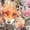 Xxl Wandbild Fuchs Blumen Quadrat Zoom