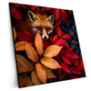 Xxl Wandbild Fuchs Im Herbstlaub Quadrat Produktvorschau Seitlich