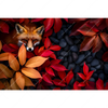 Xxl Wandbild Fuchs Im Herbstlaub Querformat Motivvorschau
