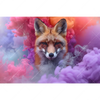 Xxl Wandbild Fuchs In Farbnebel Querformat Motivvorschau
