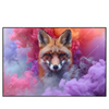 Xxl Wandbild Fuchs In Farbnebel Querformat Produktvorschau Frontal
