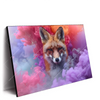 Xxl Wandbild Fuchs In Farbnebel Querformat Produktvorschau Seitlich