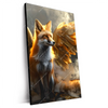 Xxl Wandbild Fuchs Mit Goldenen Fluegeln Hochformat Produktvorschau Seitlich