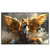 Xxl Wandbild Fuchs Mit Goldenen Fluegeln Querformat Produktvorschau Frontal