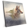 Xxl Wandbild Fuchs Wald Quadrat Produktvorschau Seitlich