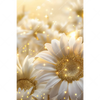 Xxl Wandbild Funkelnde Blumen In Gold Hochformat Motivvorschau