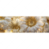 Xxl Wandbild Funkelnde Blumen In Gold Panorama Motivvorschau