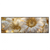 Xxl Wandbild Funkelnde Blumen In Gold Panorama Produktvorschau Frontal