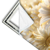 Xxl Wandbild Funkelnde Blumen In Gold Quadrat Materialvorschau