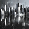 Xxl Wandbild Futuristische Skyline Quadrat Motivvorschau