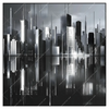 Xxl Wandbild Futuristische Skyline Quadrat Produktvorschau Frontal