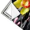 Xxl Wandbild Gelbe Orchidee Quadrat Materialvorschau