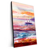 Xxl Wandbild Gemaelde Mit Boot Im Sonnenuntergang Hochformat Produktvorschau Seitlich