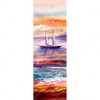 Xxl Wandbild Gemaelde Mit Boot Im Sonnenuntergang Schmal Motivvorschau