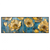 Xxl Wandbild Goldene Blumen Auf Blau Panorama Produktvorschau Frontal