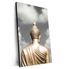Xxl Wandbild Goldene Buddha Statue Hochformat Produktvorschau Seitlich