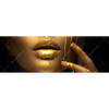 Xxl Wandbild Goldene Lippen Panorama Motivvorschau
