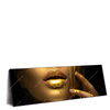 Xxl Wandbild Goldene Lippen Panorama Produktvorschau Seitlich