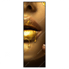 Xxl Wandbild Goldene Lippen Schmal Produktvorschau Frontal
