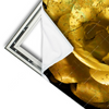 Xxl Wandbild Goldene Rose Querformat Materialvorschau