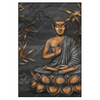 Xxl Wandbild Goldener Buddha Bambus Hochformat Produktvorschau Frontal