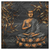 Xxl Wandbild Goldener Buddha Bambus Quadrat Produktvorschau Frontal