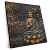 Xxl Wandbild Goldener Buddha Bambus Quadrat Produktvorschau Seitlich