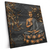 Xxl Wandbild Goldener Buddha Bambus Quadrat Produktvorschau Seitlich