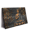 Xxl Wandbild Goldener Buddha Bambus Querformat Produktvorschau Seitlich