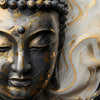 Xxl Wandbild Goldener Buddha Fluid Art Quadrat Motivvorschau